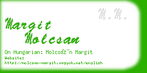 margit molcsan business card